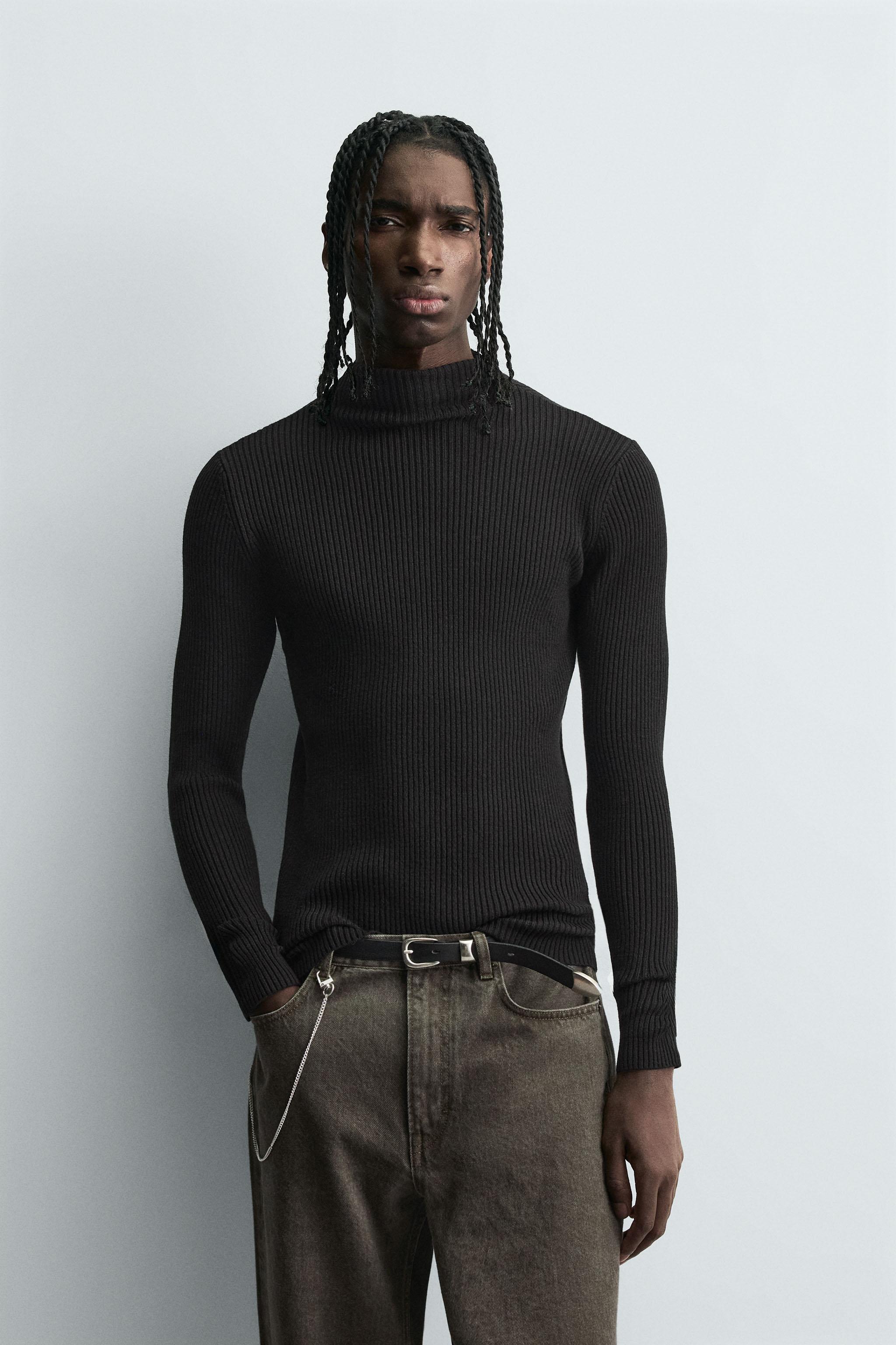 RIB MOCK NECK JUMPER